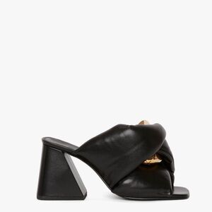 JW Anderson Black Chain Twist Mules, Size 39.5 – Excellent Condition